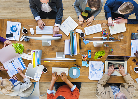 Group-of-Multiethnic-Busy-People